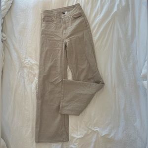 H&M Wide Leg Tan Pants.